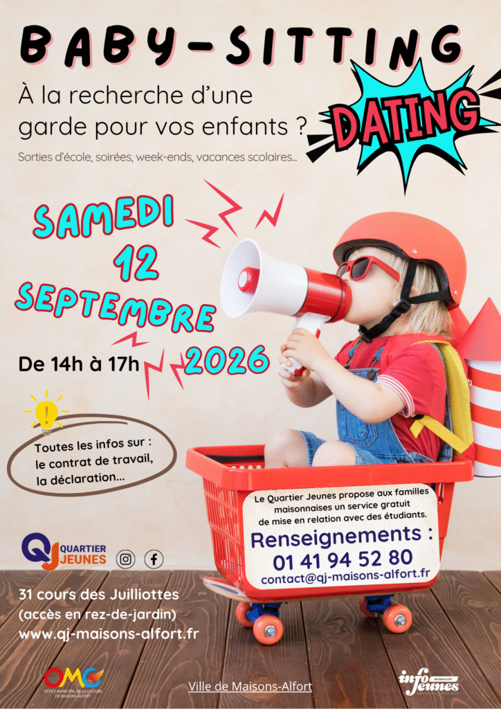 Affiche babysitting dating 2026